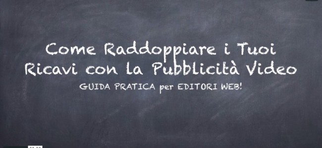 [Video Guida] La Pubblicità Video